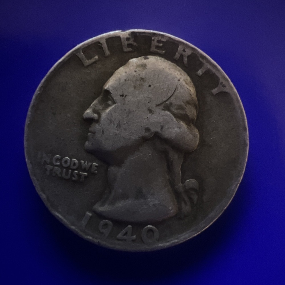1940‎ Washington Quarter AG About Good 90% Silver 25c US Coin Collectible